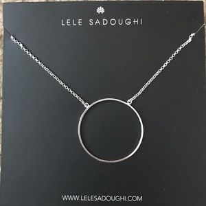 Lele Sadoughi Circle Necklace